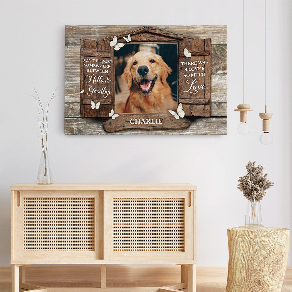 There Was So Much Love Canvas - Memorial Gifts - Personalized Dog Presents For Humans