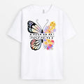 Personalized Mommy/Grandma Beautiful Butterfly Design T-shirt