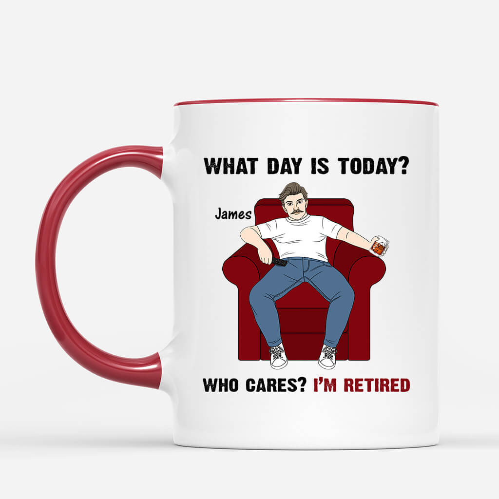 Personalized Who Cares? I'm Retired Mug