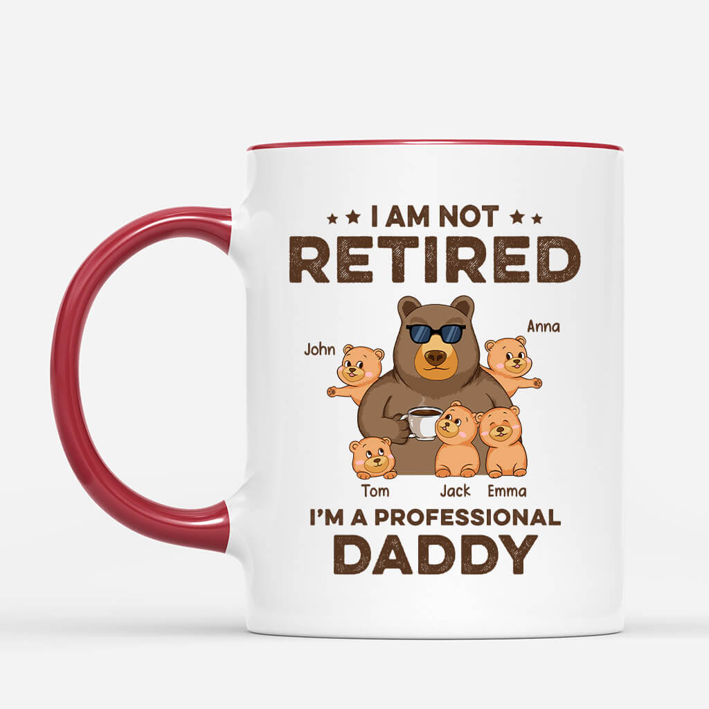 Personalized Not Retired I'm A Professional Grandpa Mug