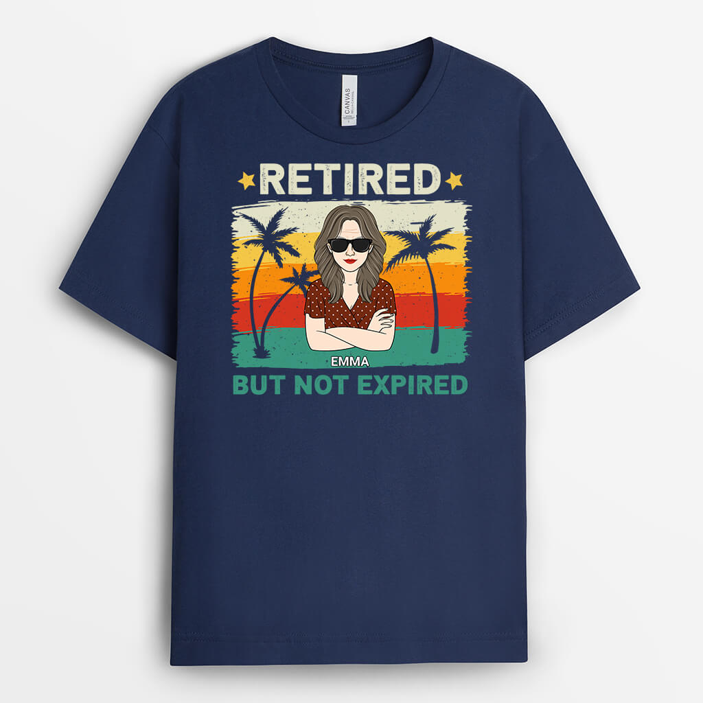 Personalized Retired But Not Expired T-Shirt For Grandma/Mom