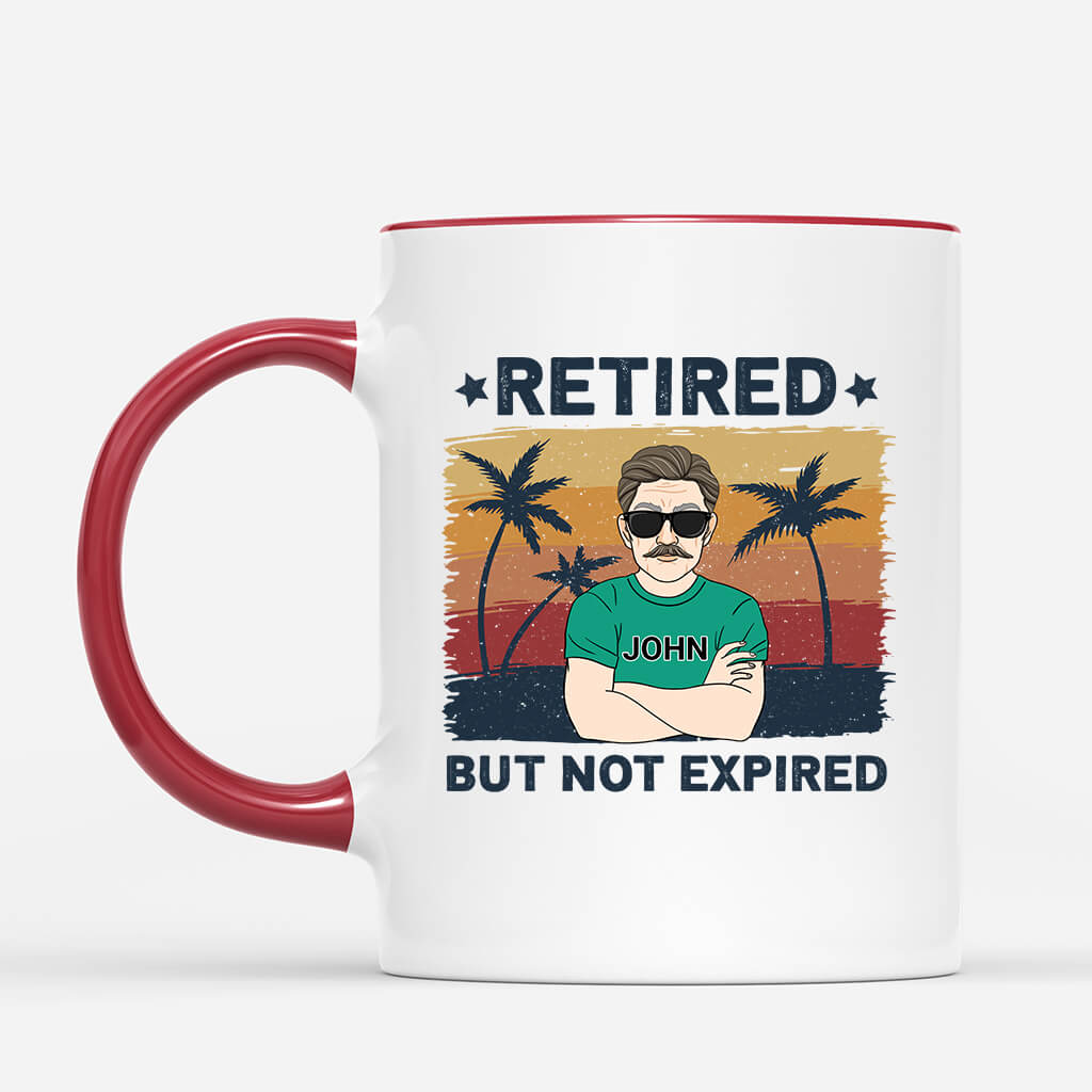 Personalized Retired But Not Expired Mug