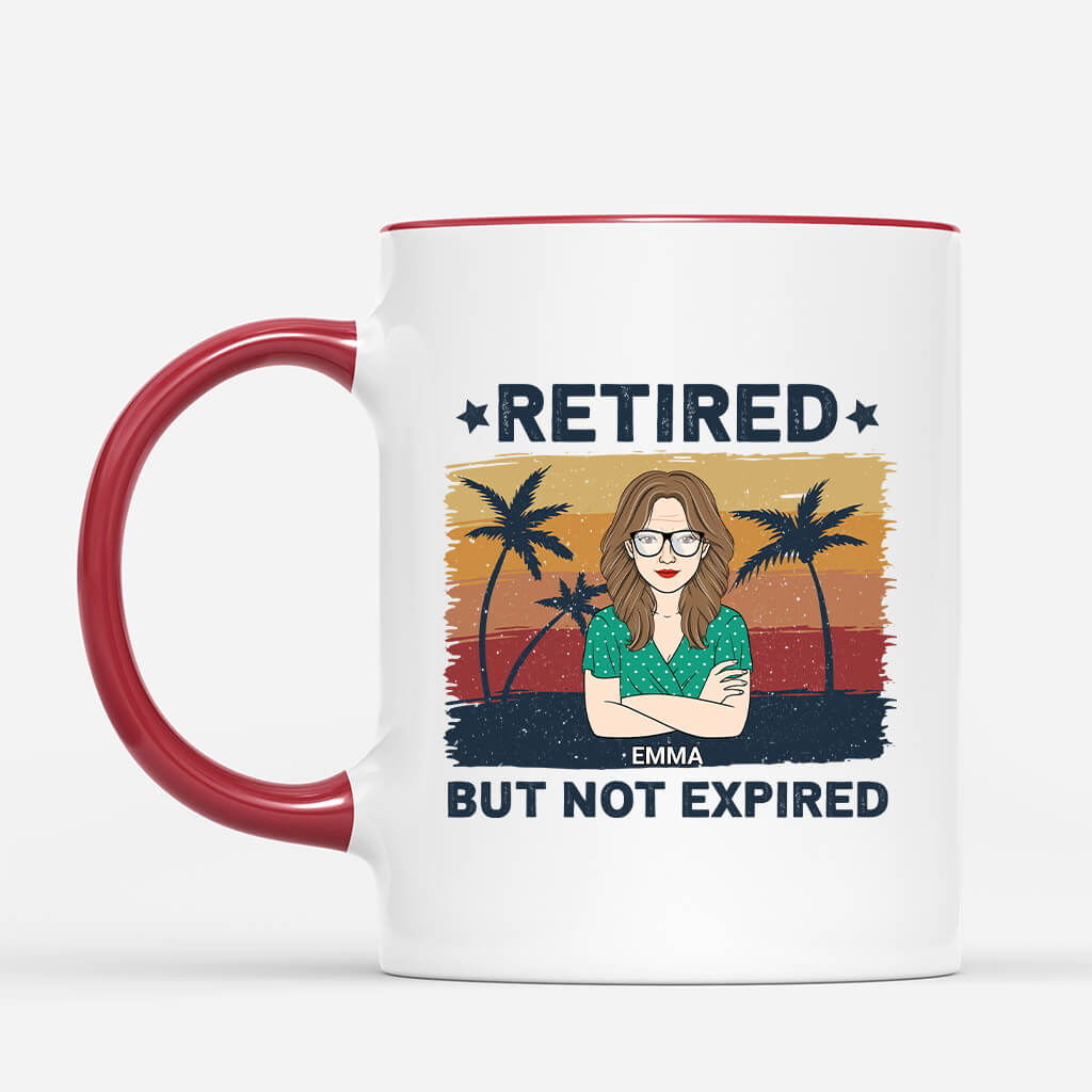 Personalized Retired But Never Expired Mug