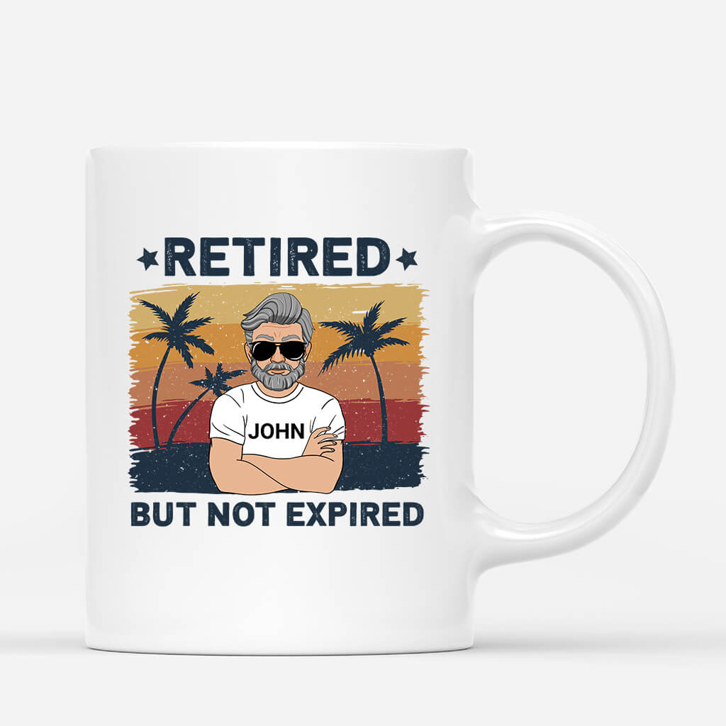 Personalized Retired But Not Expired Mug