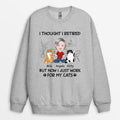 Personalized I Retired But Now Work For Cats Sweatshirt