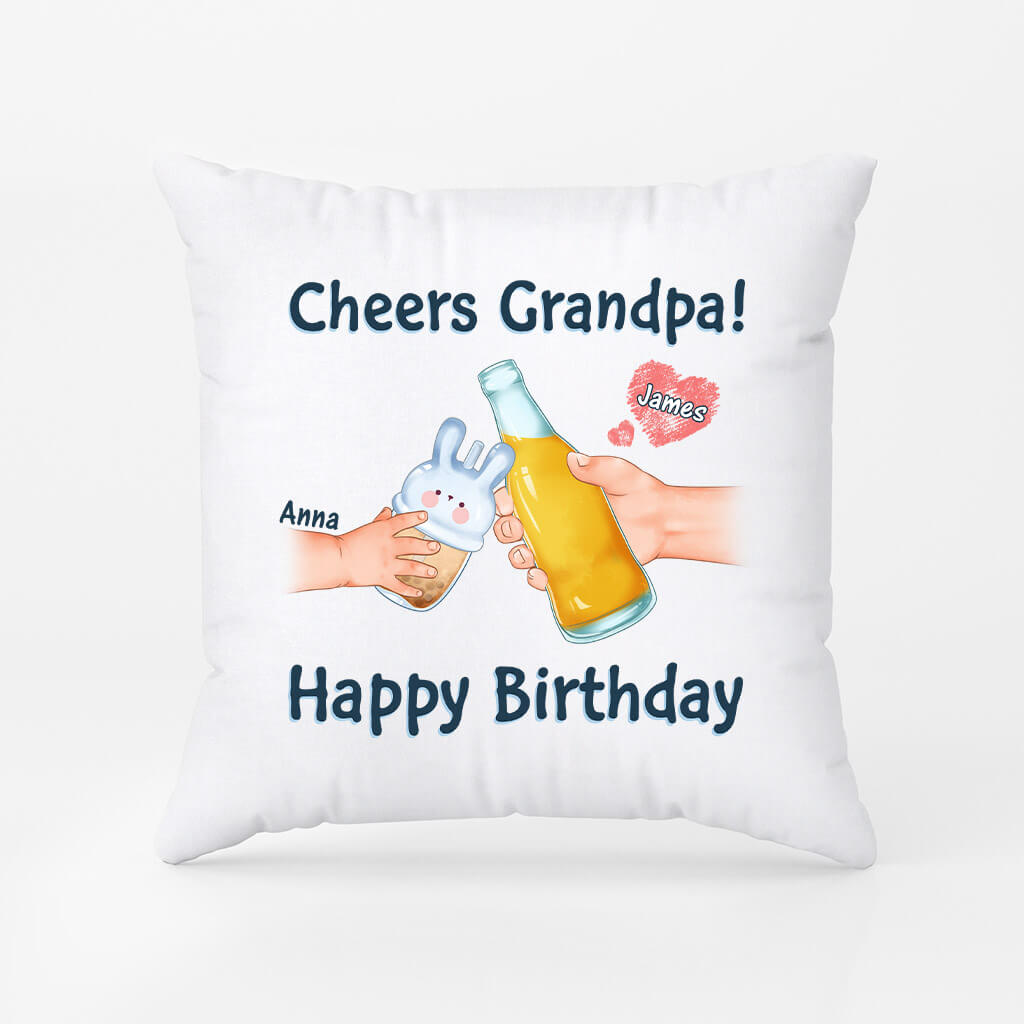 Personalized Cheers Happy Birthday to You Daddy Pillow