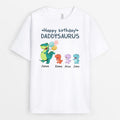 Personalized Happy Birthday Daddysaurus T-Shirt