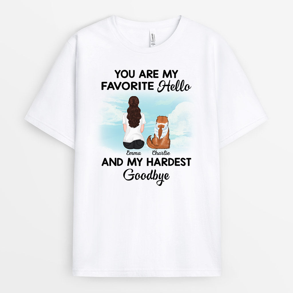 Personalized Favorite Hello Hardest Goodbye T-Shirt