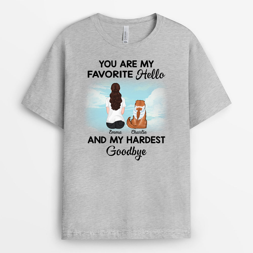 Personalized Favorite Hello Hardest Goodbye T-Shirt