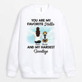 You Are My Favorite Hello And My Hardest Goodbye Sweatshirt - Personalized Pet Memorial Gift for Dog Lovers