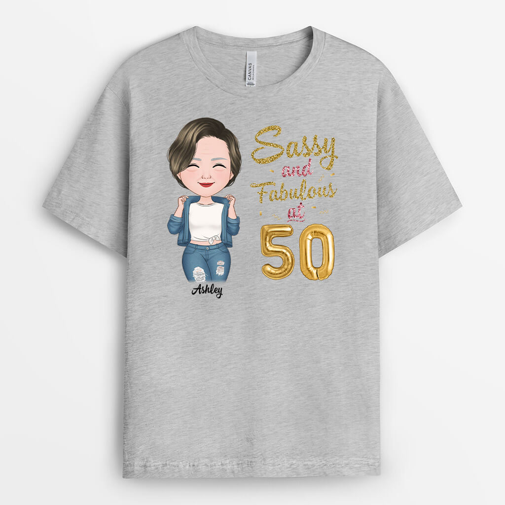Personalized Sassy & Fabulous At Birthday T-Shirt