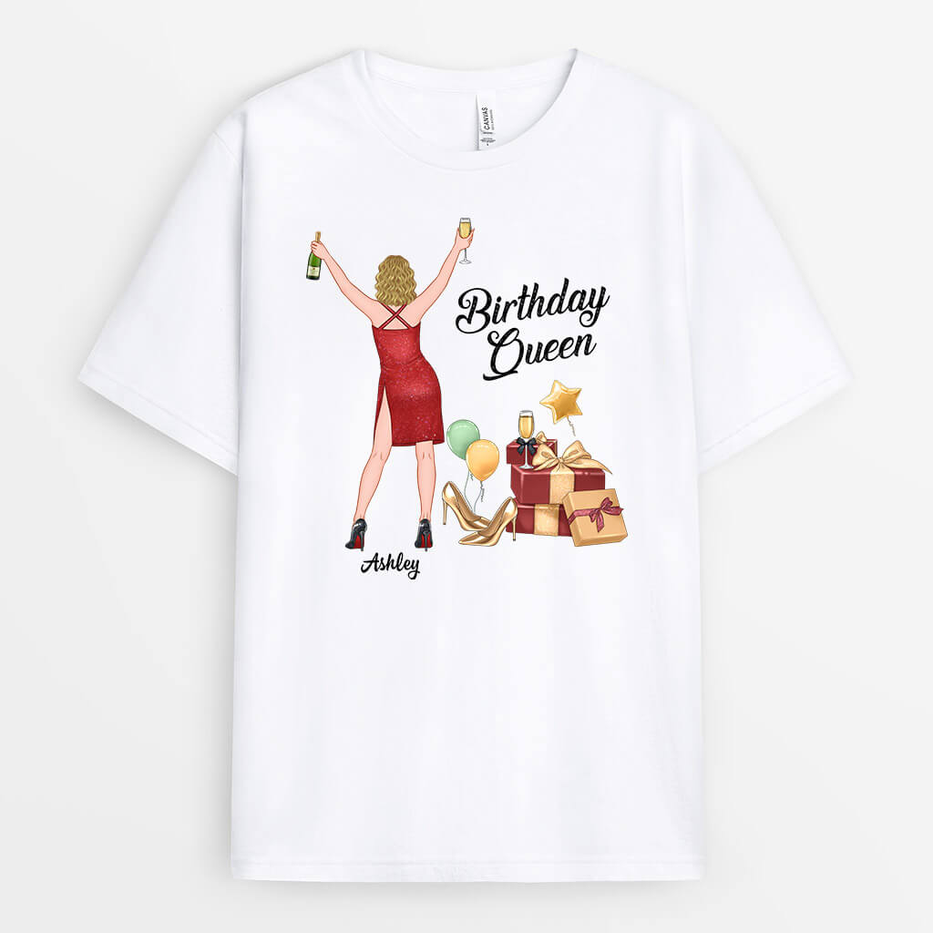Personalized Happy Birthday Queen T-Shirt