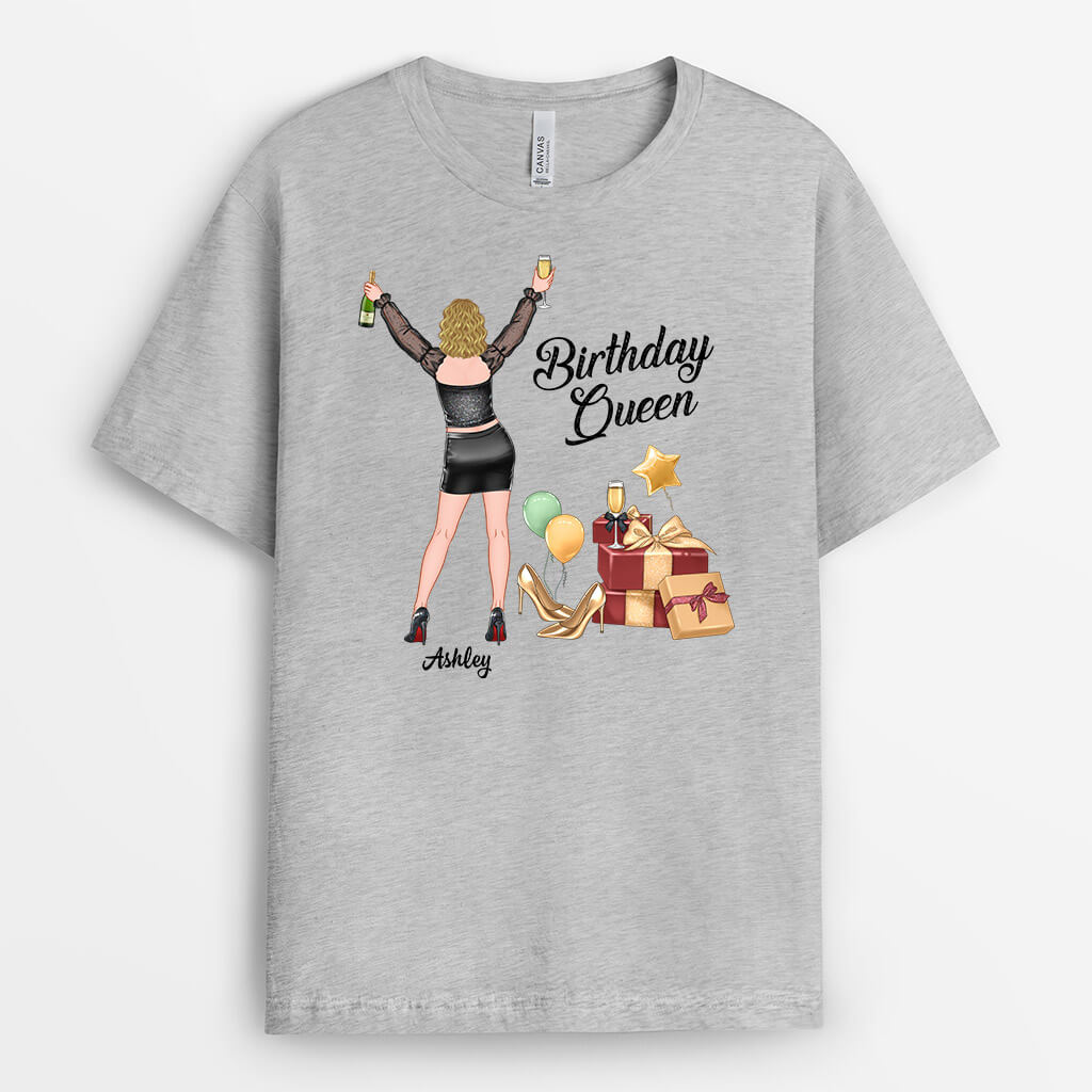 Personalized Happy Birthday Queen T-Shirt