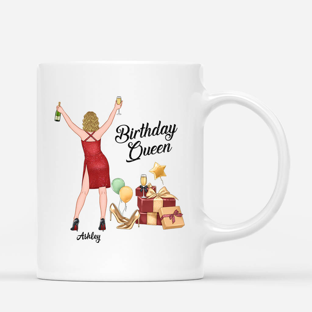 Personalized Happy Birthday Queen Mug