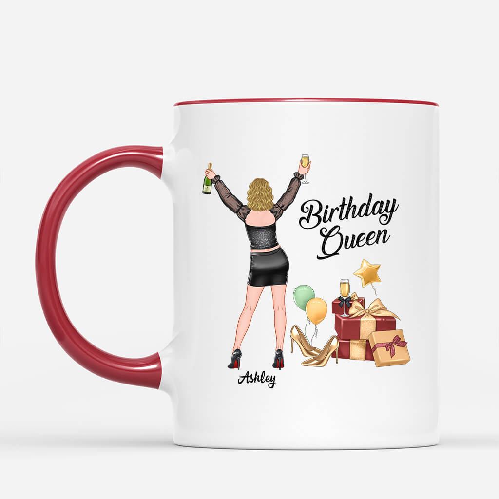 Personalized Happy Birthday Queen Mug