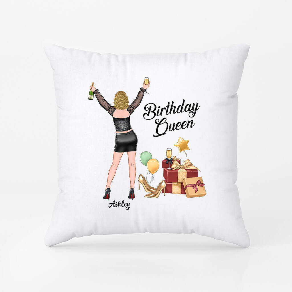 Personalized Birthday Queen Pillow