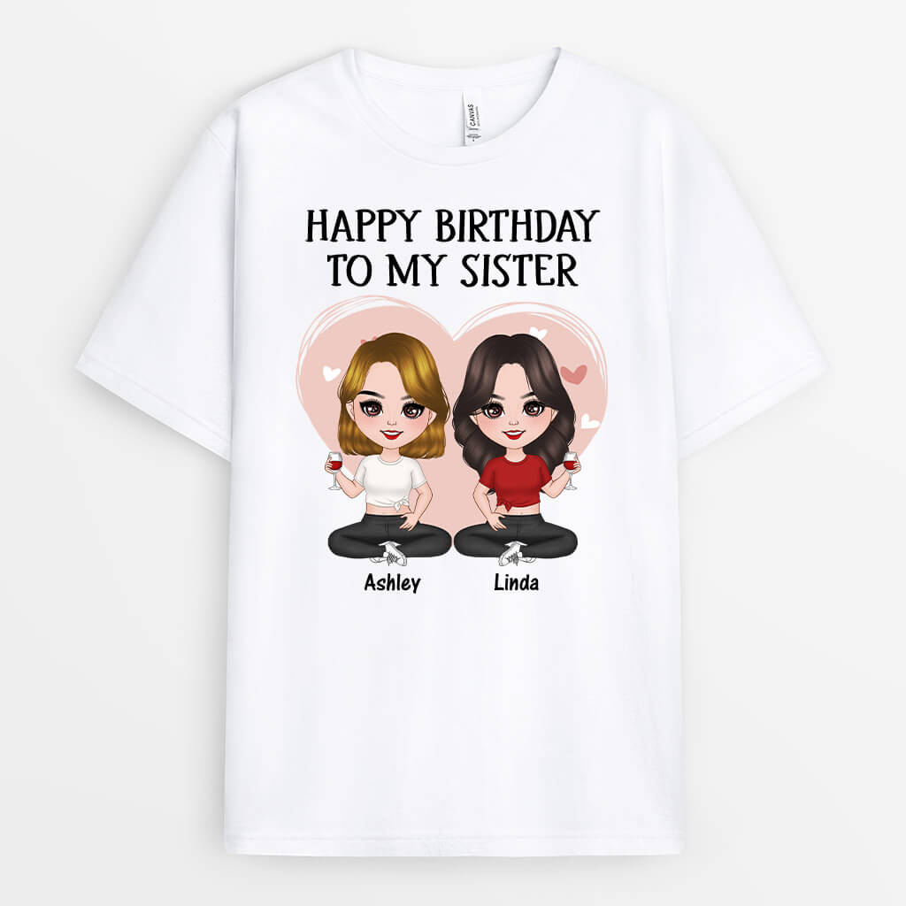 Personalized Happy Birthday To My Best Sister/Brother T-Shirts