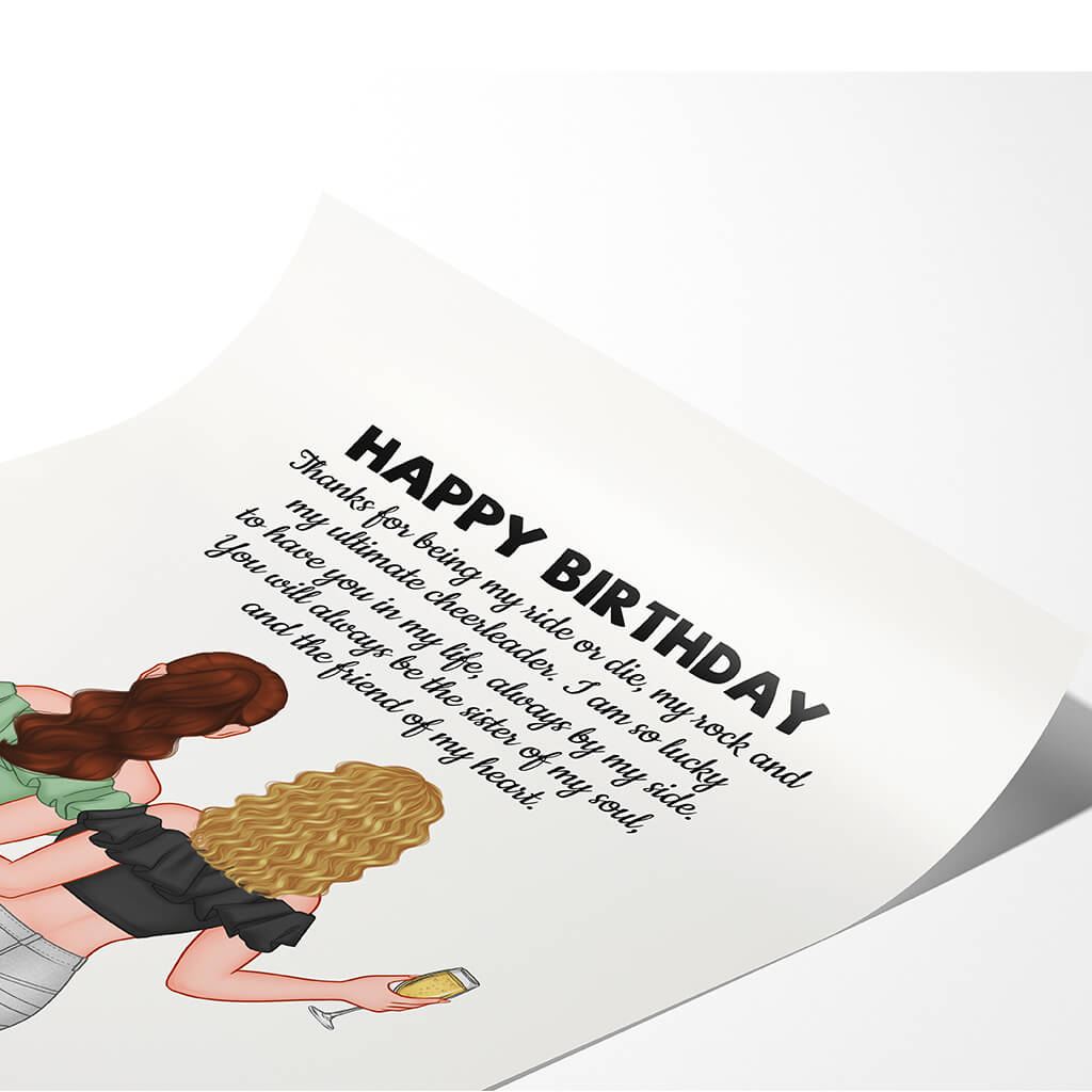 Personalized Happy Birthday Sister Of My Soul Posters