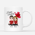 Personalized Happy Birthday Couple Mugs