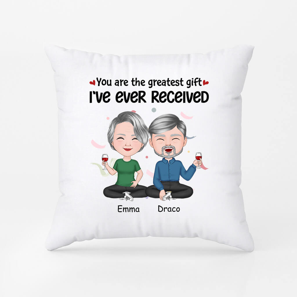 Personalized You Are The Best Gift I've Ever Received Pillow