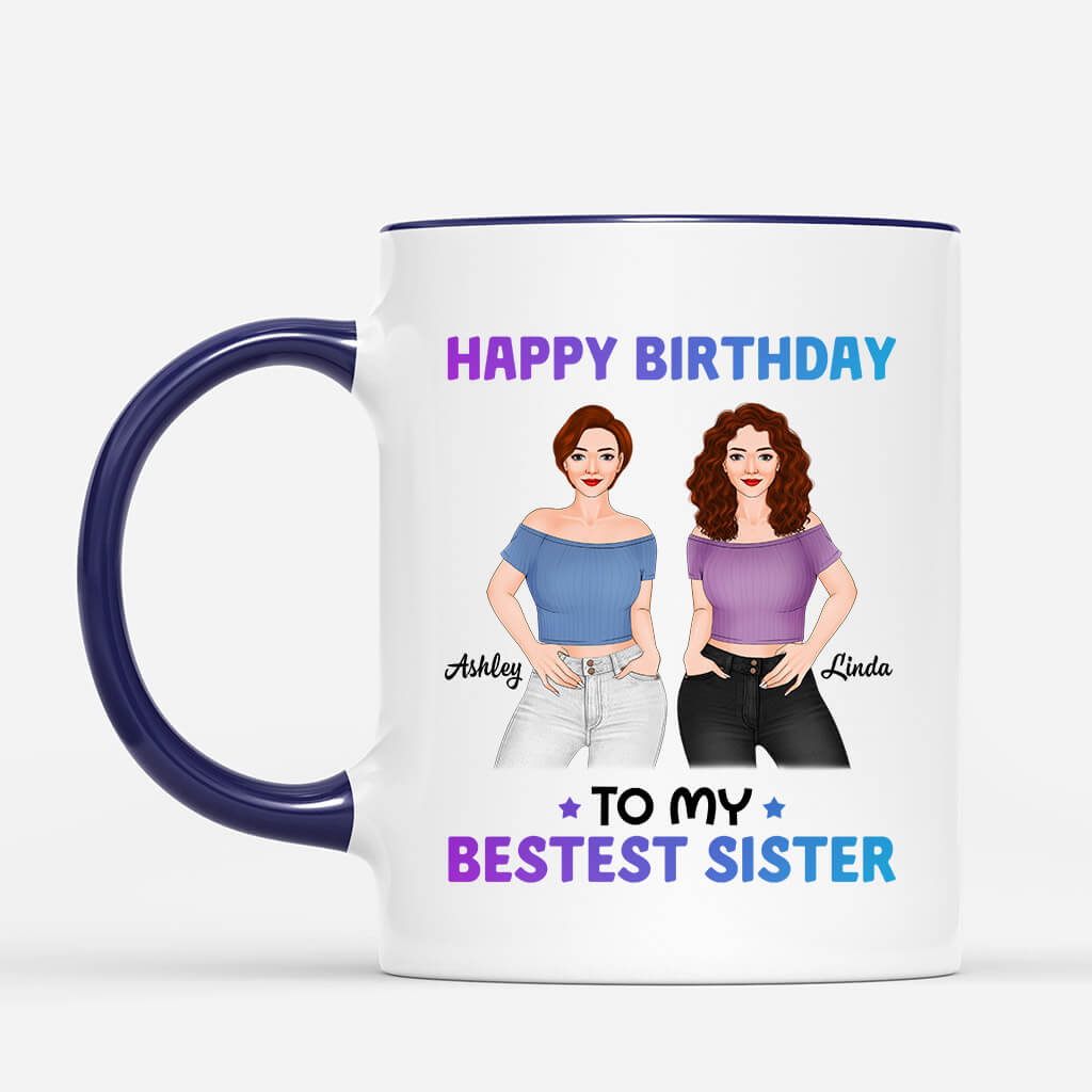 Personalized Sister Mugs - Birthday Gifts for Sister from Sister