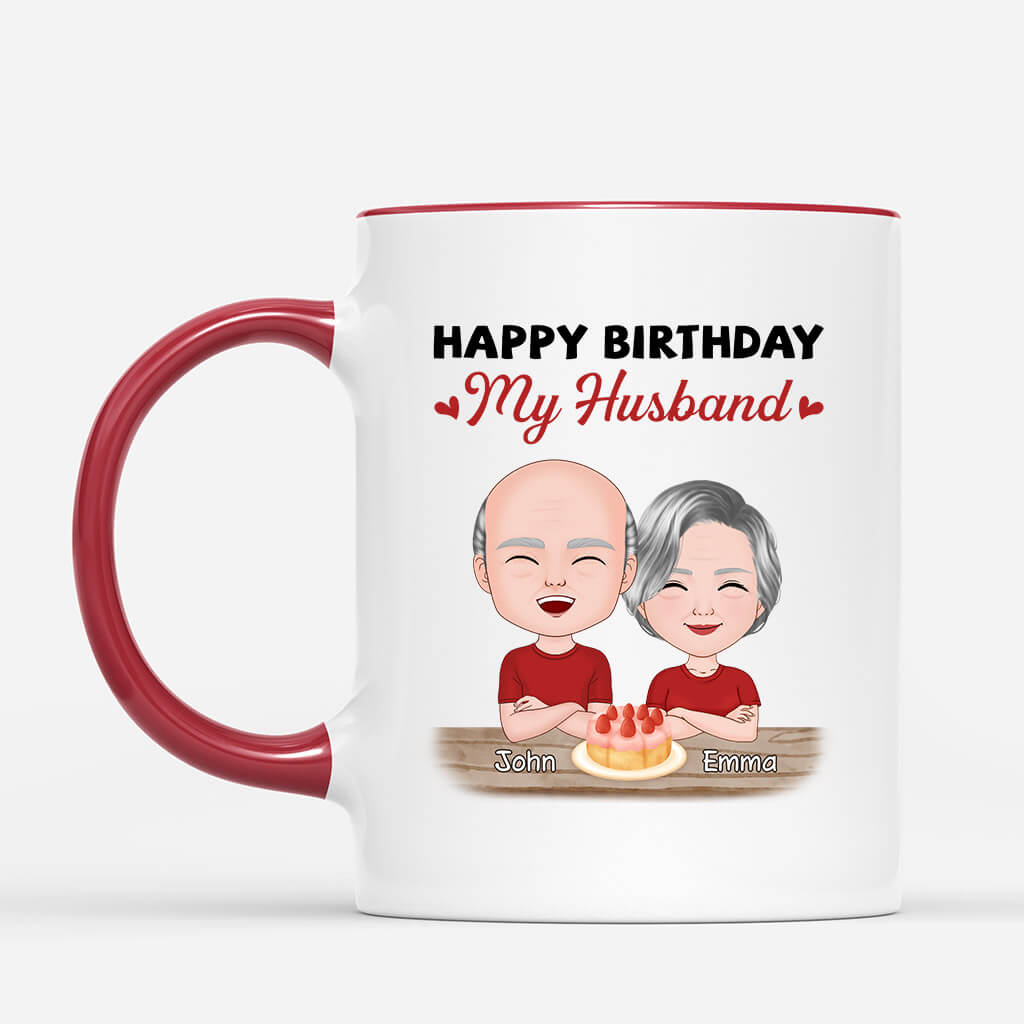 Personalized Happy Birthday My Beloved Man Mug