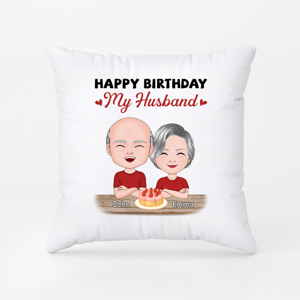 Personalized Happy Birthday My Beloved Man Pillow