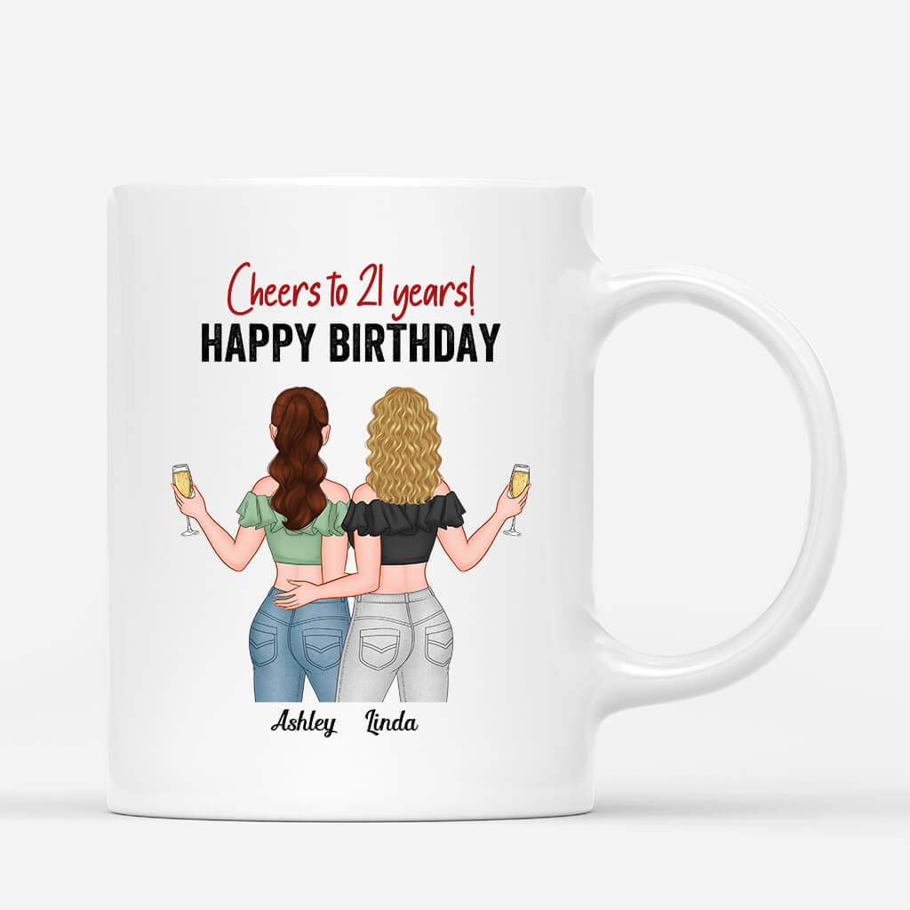 Personalized Coffee Mug - Mugs for Happy Birthday Sister/Friends