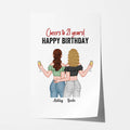 Personalized Cheers To Years Happy Birthday Poster