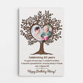 Personalized Happy Birthday My Love Canvas