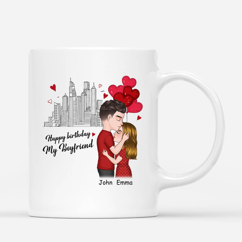 Personalized Happy Birthday My Boyfriend Mug