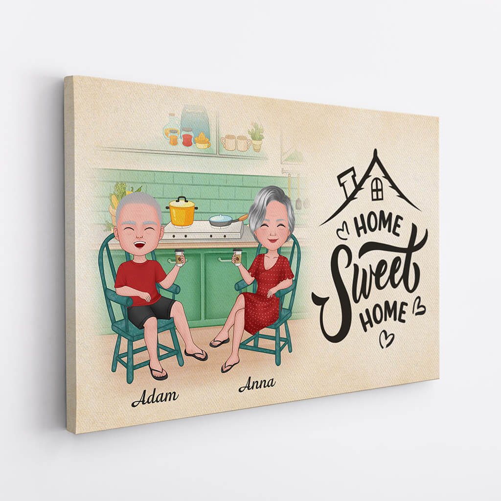 Personalized Home Sweet Home Canvas