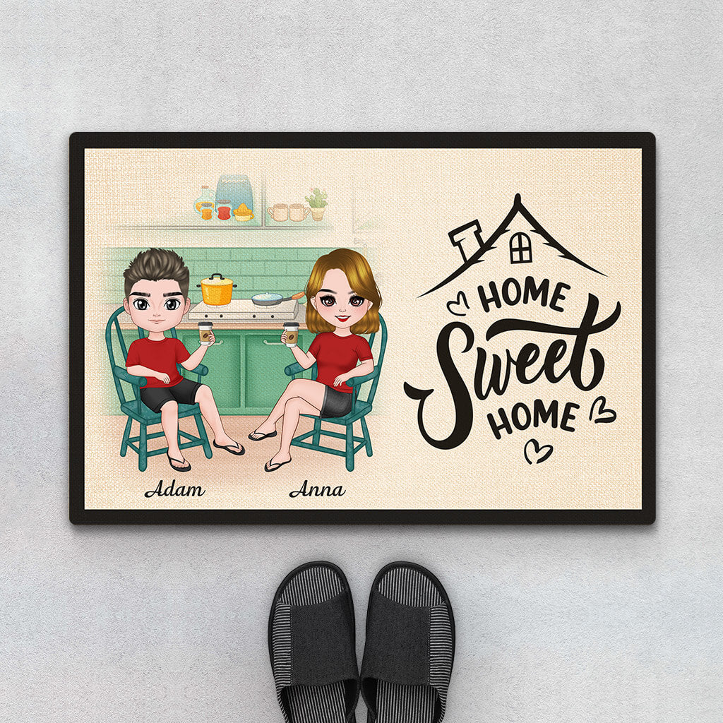 Personalized Home Sweet Home Doormat