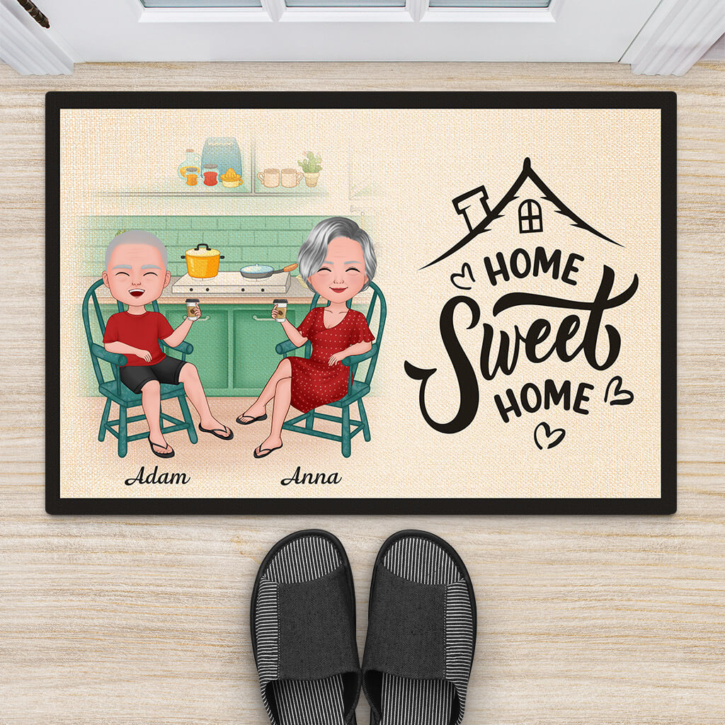 Personalized Home Sweet Home Doormat