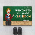 Personalized Welcome To Teacher's Classroom Doormats