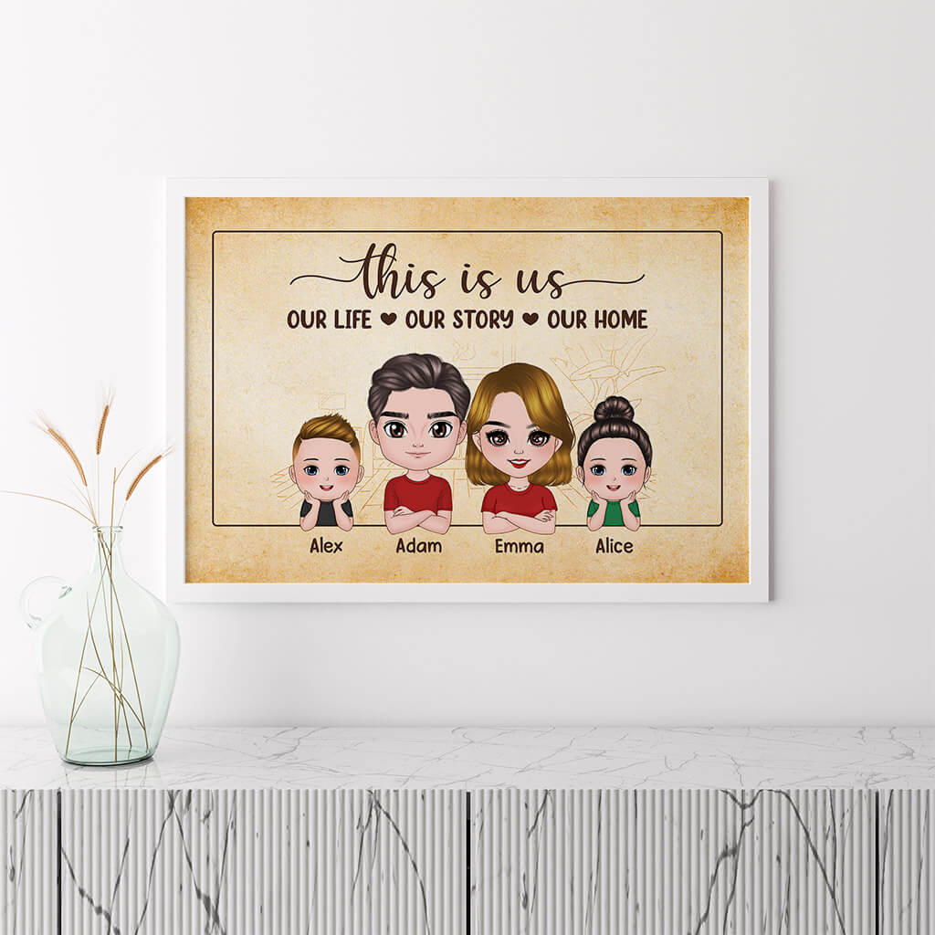 This Is Our Story Our Home Poster - Best Personalized Family Gifts