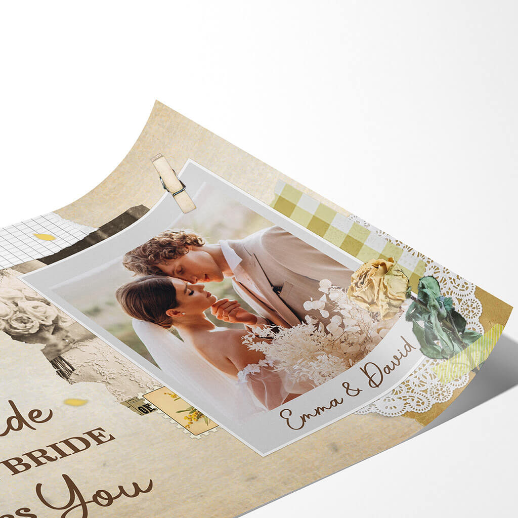 Personalized The Bride Only Sees You Poster