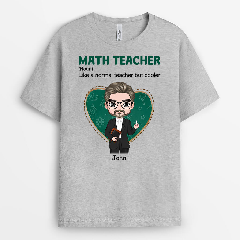 Personalized Math Teacher Like Normal But Cooler T-Shirts