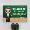 Personalized Welcome to Teacher's Happy Classroom Doormats