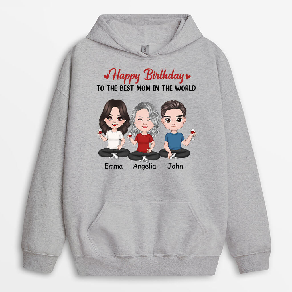 Personalized Happy Birthday To The Best Grandma Hoodies