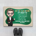 Personalized Everybody Is Welcome To Classroom Doormats