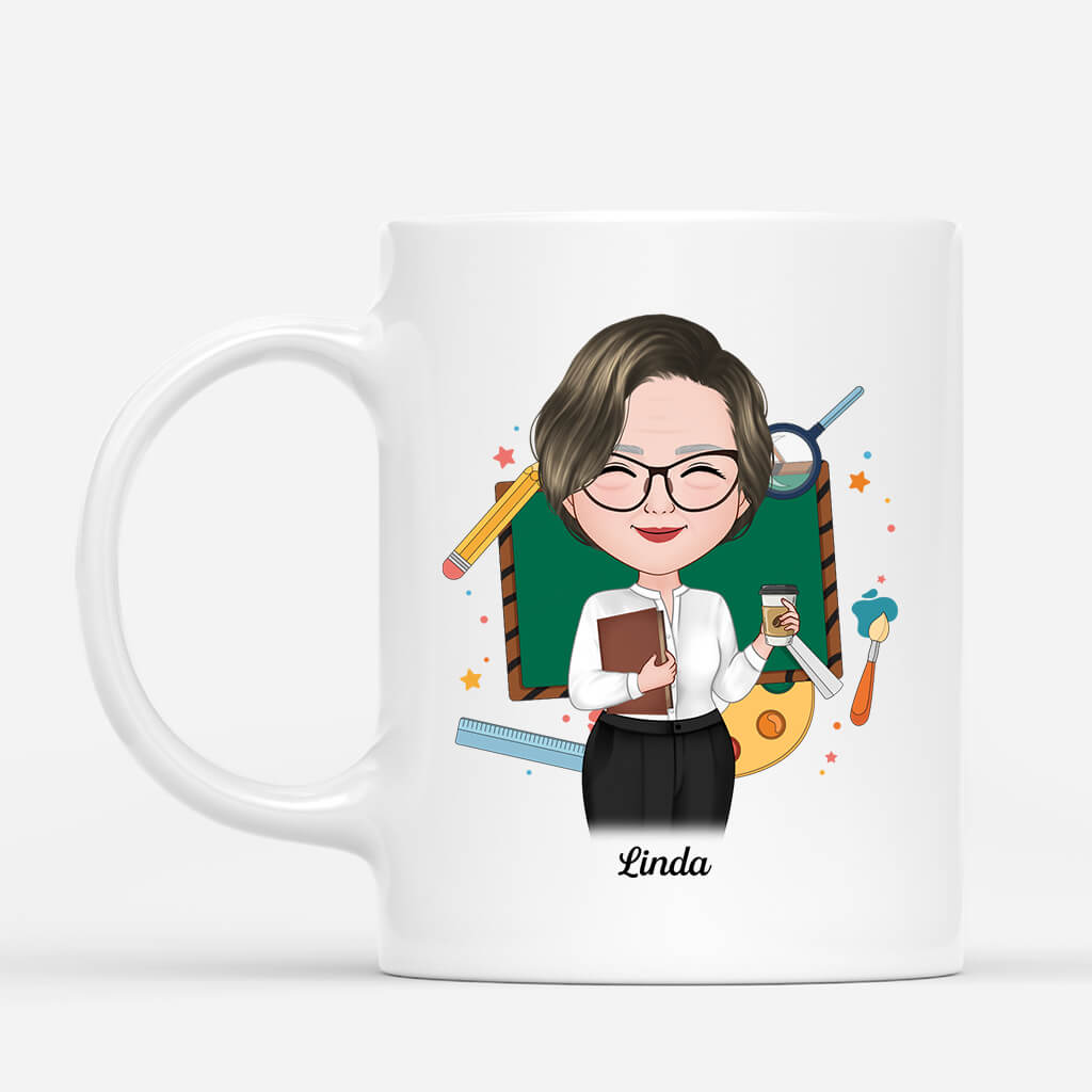 Custom Best Teacher Ever Mug - Teacher Appreciation Week Gift