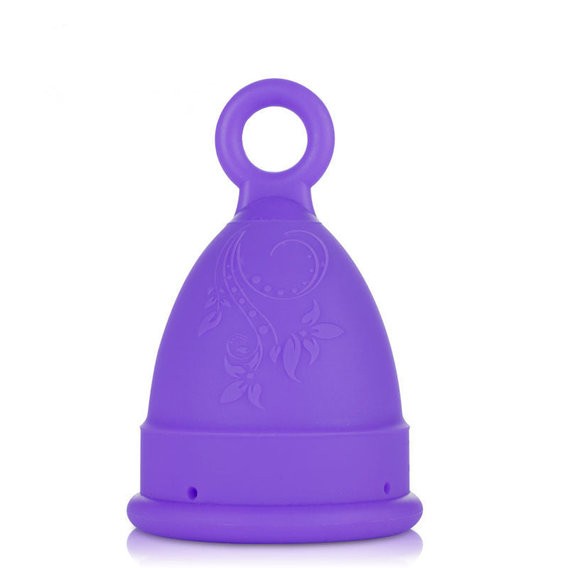 Menstrual cup, silicone, suitable for swimming during menstruation.