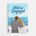 Personalized We're Engaged Canvas