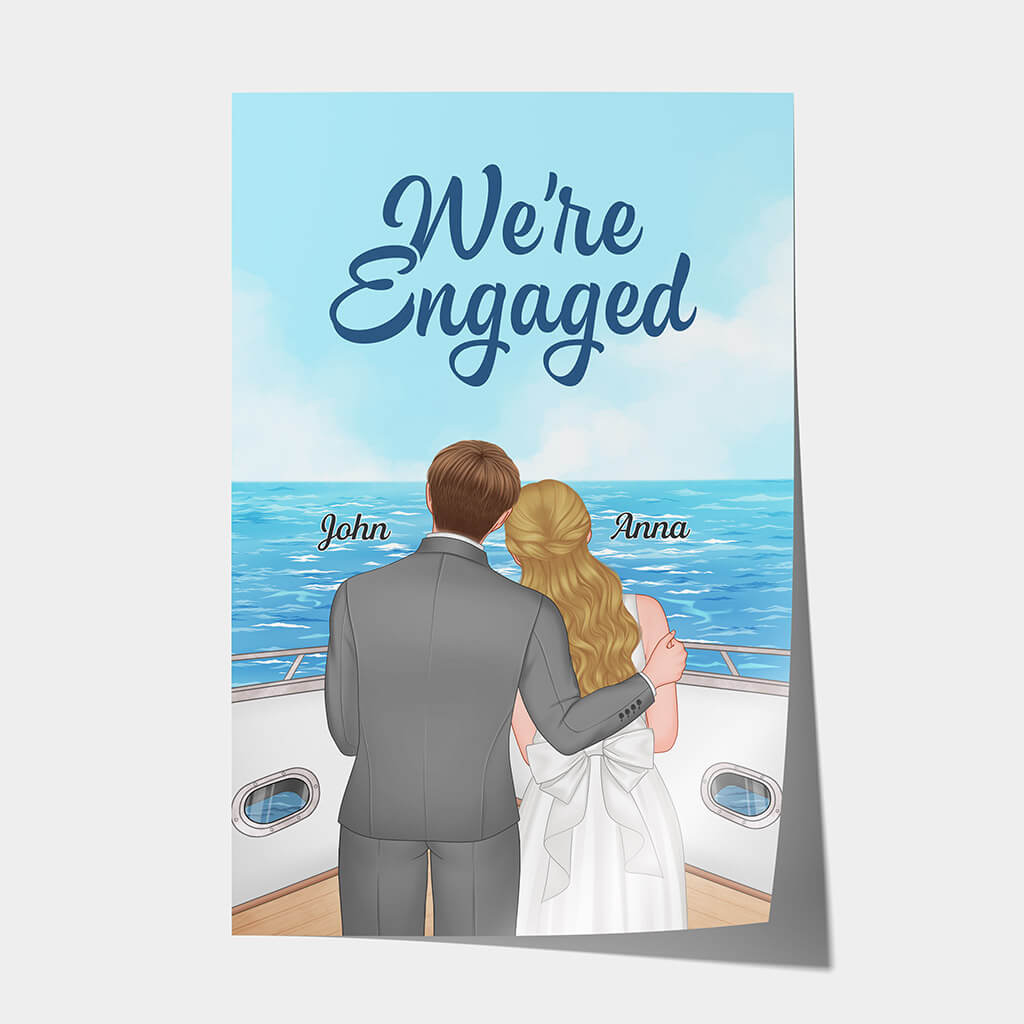 Personalized We're Engaged Posters