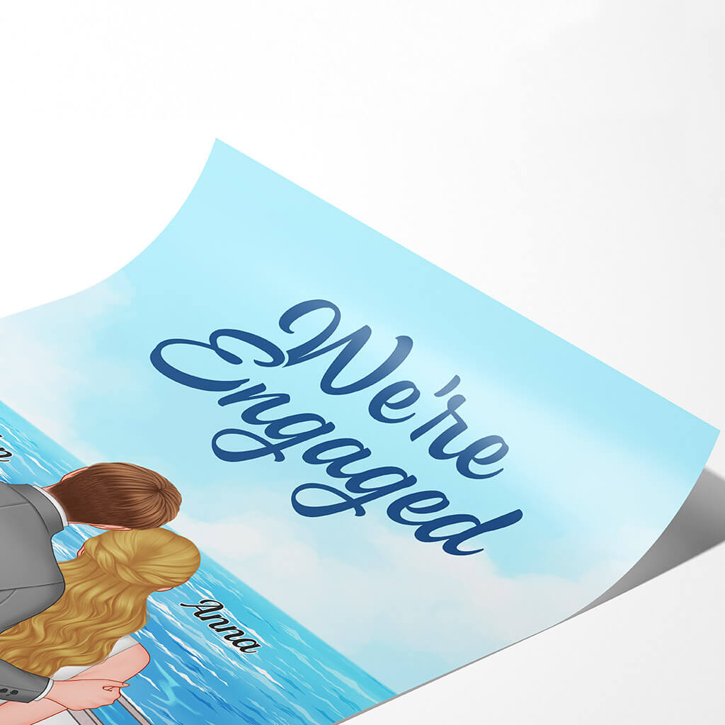 Personalized We're Engaged Posters