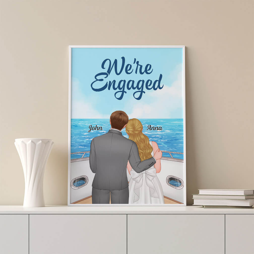 Personalized We're Engaged Posters