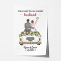 Personalized Today I Call You Husband Poster