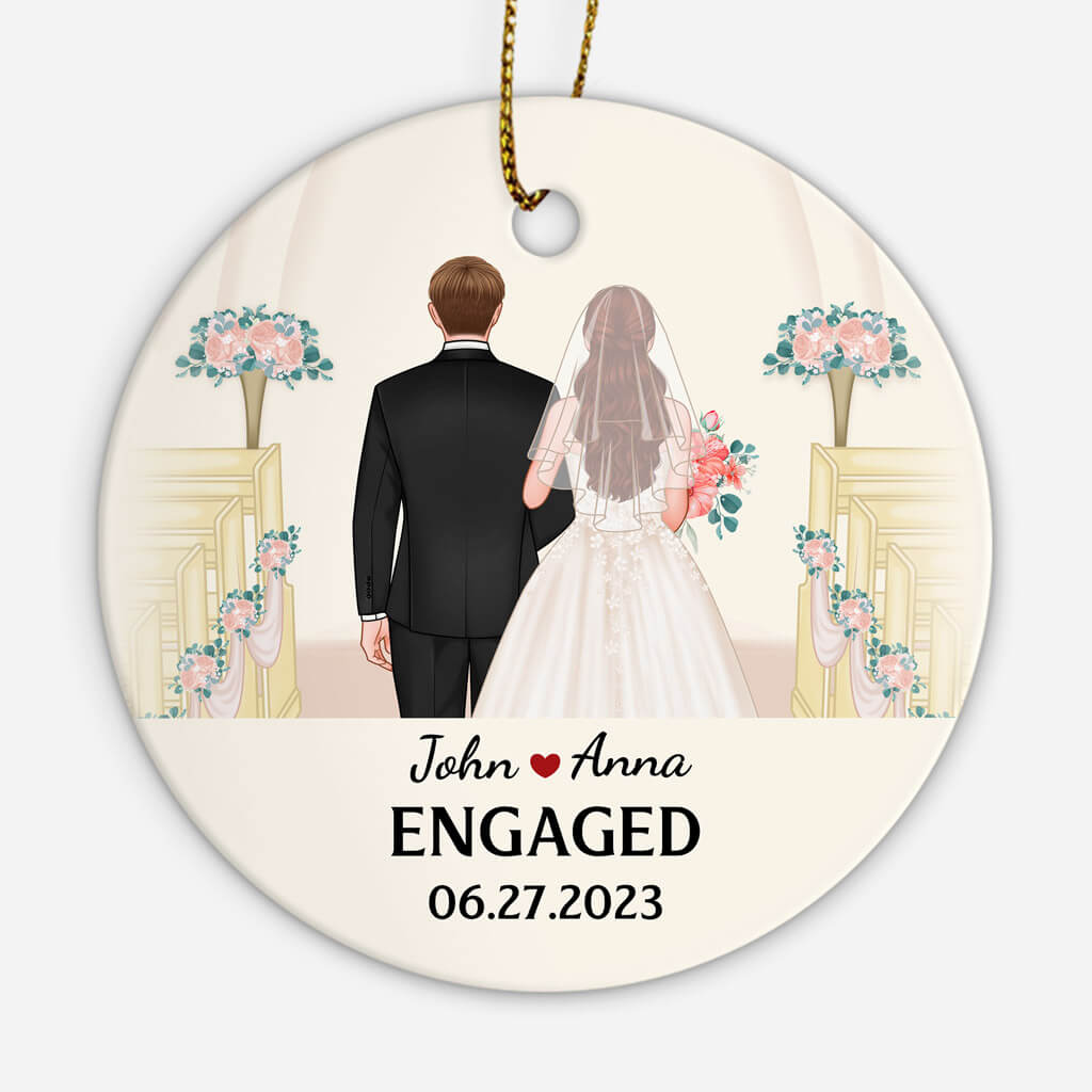 Personalized Engagement Date Ornaments