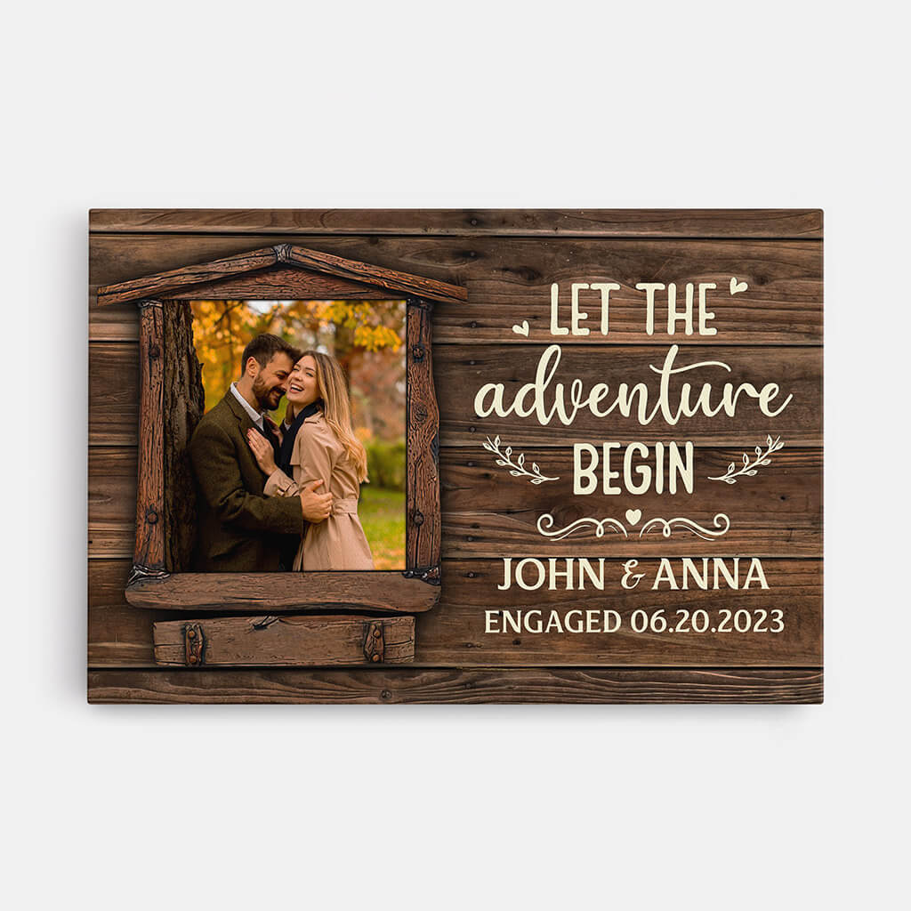 Personalized Let The Adventure Begin Canvas